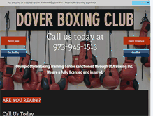 Tablet Screenshot of doverboxingclub.com
